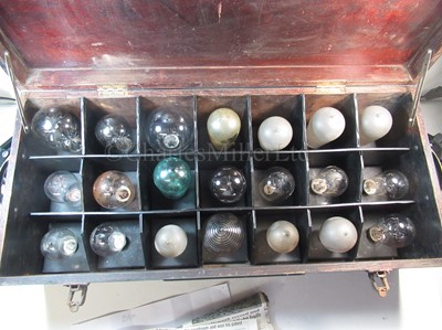 Lot 330 - A REPLICA 'EDISON INCANDESCENT LIGHTBULB EVIDENCE SET'