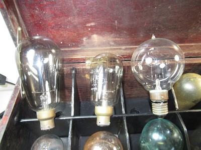 Lot 330 - A REPLICA 'EDISON INCANDESCENT LIGHTBULB EVIDENCE SET'