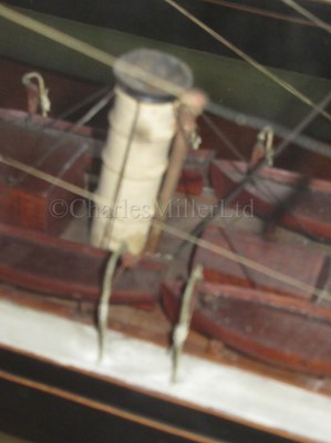 Lot 22 - A LATE 19TH CENTURY WELL-PRESENTED MODEL OF THE S.S. MIRANDA, CHARTERED BY THE CONTROVERSIAL POLAR EXPLORER 'DR.' FREDERICK COOK, 1894