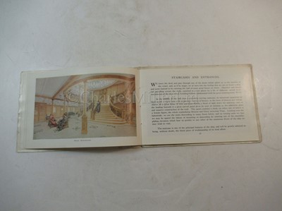 Lot 182 - A RARE 'TITANIC' PROMOTIONAL BROCHURE