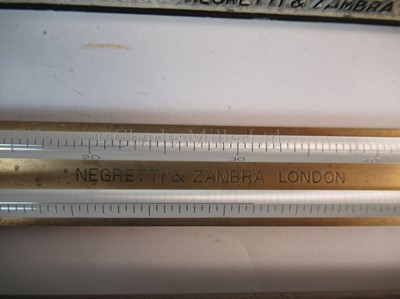 Lot 313 - A COLLECTION OF THERMOMETERS BY NEGRETTI & ZAMBRA, LONDON, VARIOUS DATES