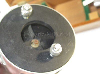 Lot 311 - AN ASSMANN TYPE WET/DRY BULB HYGROMETER, NEGRETTI & ZAMBRA, LONDON, CIRCA 1930; and another