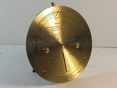 Lot 309 - A NEGRETTI & ZAMBRA 1915 PATENT WEATHER FORECASTER