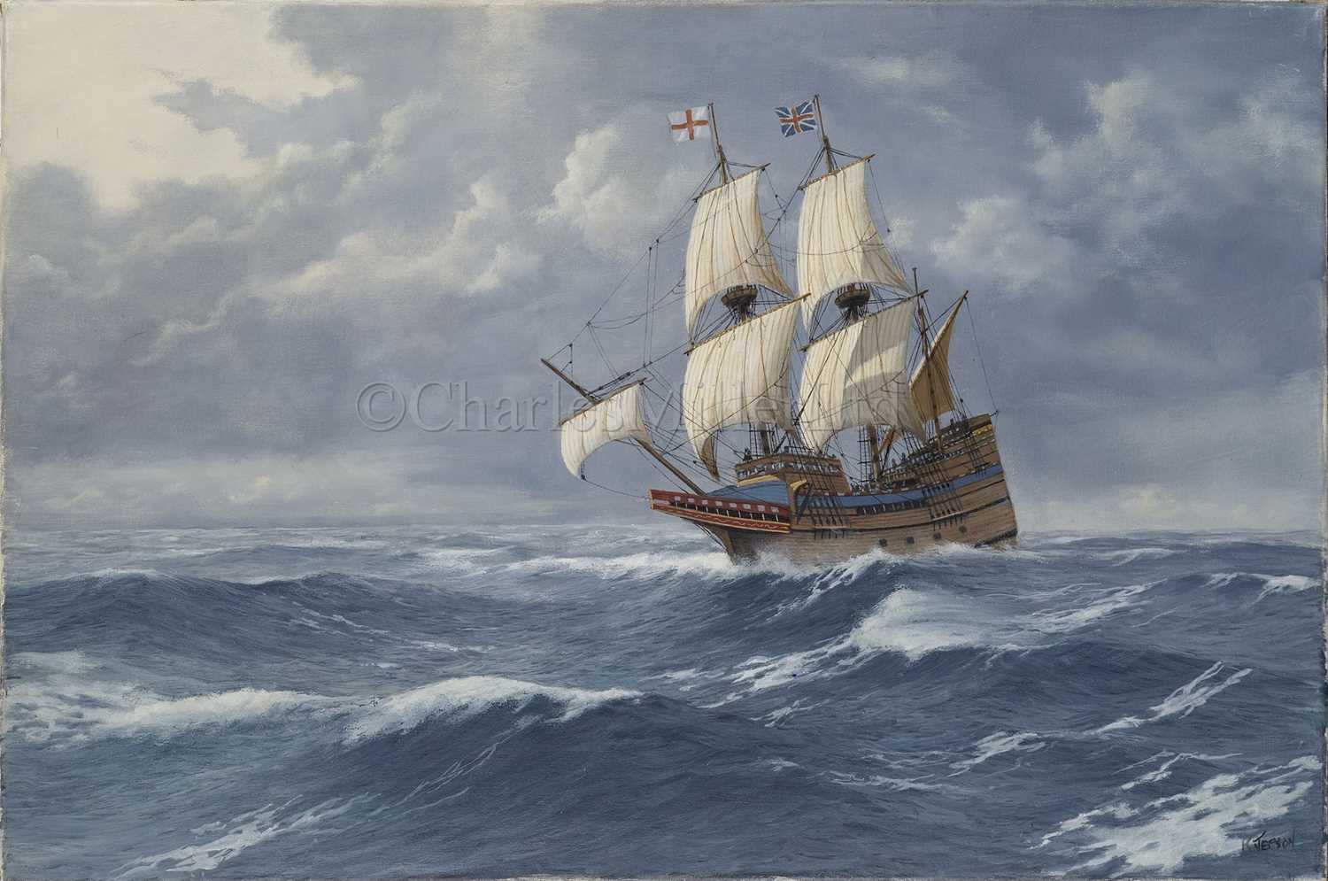 Lot 46 - δ KENNETH JEPSON (BRITISH, 1932-1998): Mayflower; Bounty