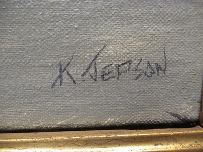 Lot 19 - δ KENNETH JEPSON (BRITISH, 1932-1998): 'Blue Jacket'; The 'Torrens'