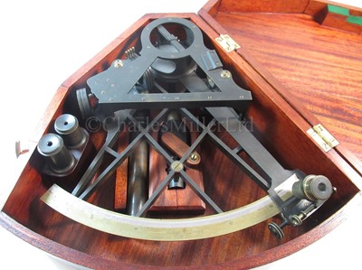 Lot 236 - A 7½IN. VERNIER BRIDGE-FRAME SEXTANT BY BERGE, LATE RAMSDEN, LONDON, CIRCA 1800