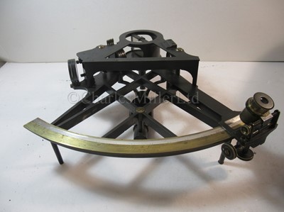 Lot 236 - A 7½IN. VERNIER BRIDGE-FRAME SEXTANT BY BERGE, LATE RAMSDEN, LONDON, CIRCA 1800