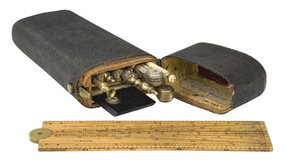 Lot 297 - A DRAWING SET ETUI BY THOMAS RUBERGALL, LONDON, CIRCA 1850