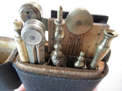 Lot 297 - A DRAWING SET ETUI BY THOMAS RUBERGALL, LONDON, CIRCA 1850