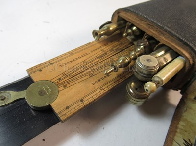Lot 297 - A DRAWING SET ETUI BY THOMAS RUBERGALL, LONDON, CIRCA 1850