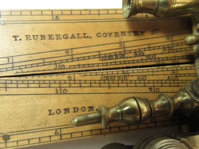 Lot 297 - A DRAWING SET ETUI BY THOMAS RUBERGALL, LONDON, CIRCA 1850