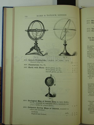 Lot 321 - 'PHYSICAL APPARATUS': price list issued by Baird & Tatlock and 4 others