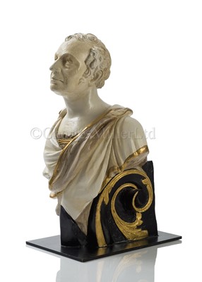 Lot 87 - A PORTRAIT MAQUETTE OF THE FIGUREHEAD FOR H.M.S. JAMES WATT BY HELLYER & SONS, PORTSMOUTH, CIRCA 1847 AND BELIEVED DISPLAYED AT THE GREAT EXHIBITION OF 1851