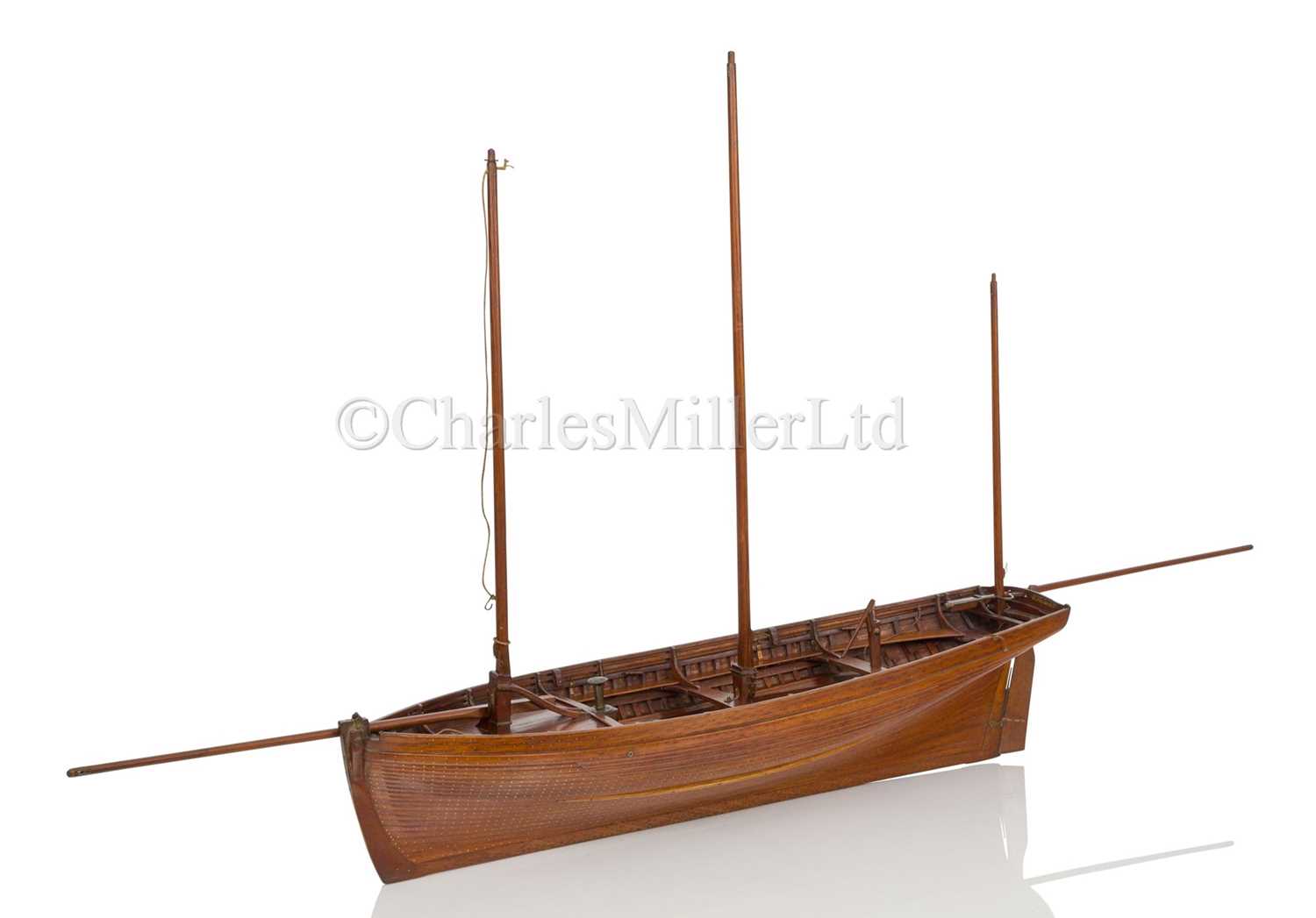 Lot 11 - AN HISTORICALLY INTERESTING MODEL OF THE RAMSGATE HOVELLERS' LUGGER PRINCE OF WALES, BUILT BY H. TWYMAN AND DISPLAYED AT THE GREAT EXHIBITION, LONDON, 1851
