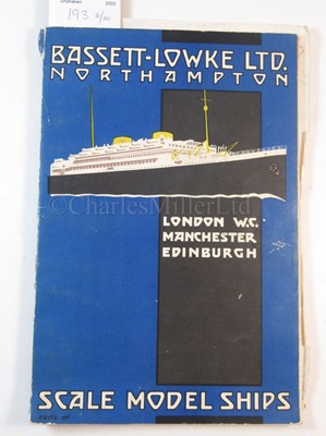 Lot 193 - A COLLECTION OF BASSETT-LOWKE SHIP MODEL CATALOGUES
