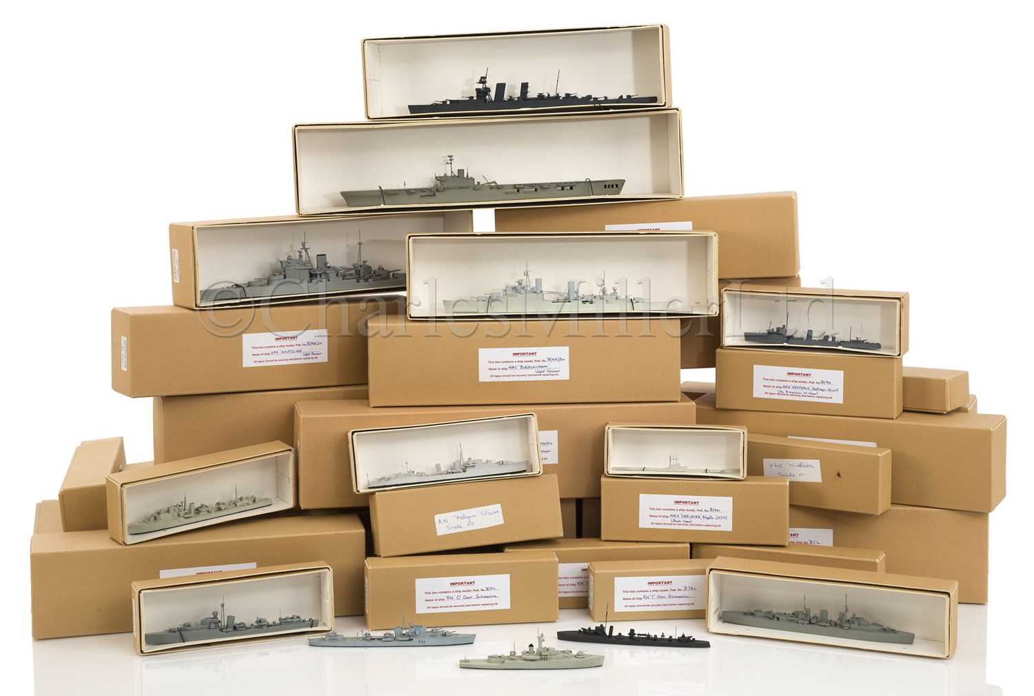 Lot 130 - A COLLECTION OF BASSETT-LOWKE RECOGNITION MODELS FOR THE ROYAL NAVY, PRE-1945