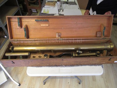 Lot 277 - A 3IN. REFRACTING TELESCOPE BY HORNE & THORNTHWAITE, LONDON, CIRCA 1850