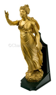 Lot 212 - A FINE AND LARGE FIGUREHEAD MAQUETTE, POSSIBLY DANISH, CIRCA 1880