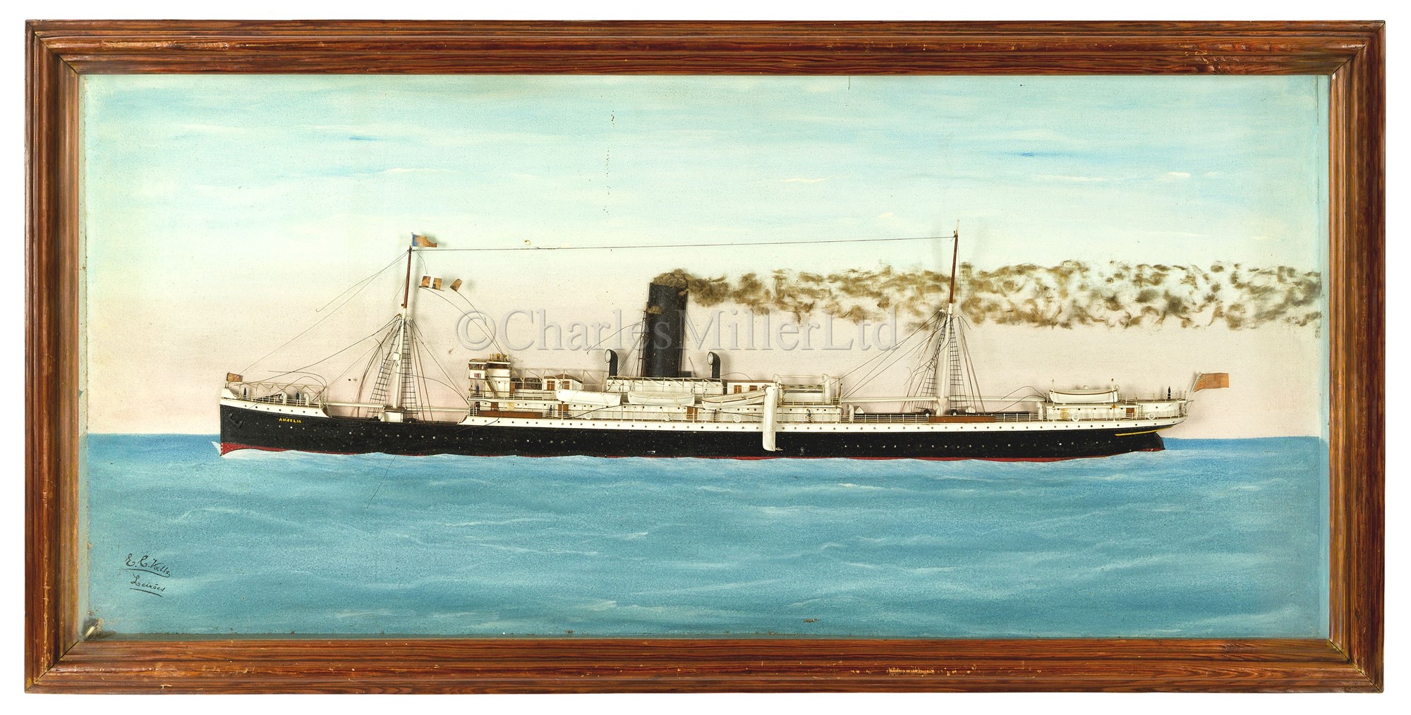 Lot 73 - A PICTURE HALF MODEL OF THE BOOTH LINE'S