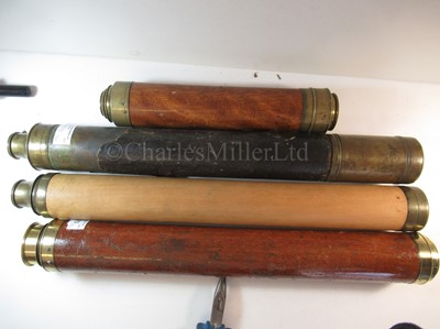 Lot 273 - THREE 19TH CENTURY MARINE TELESCOPES; and another