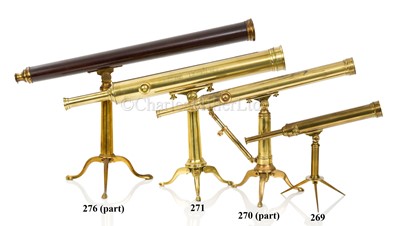 Lot 270 - A 1½IN. REFRACTING TABLE TELESCOPE, and other