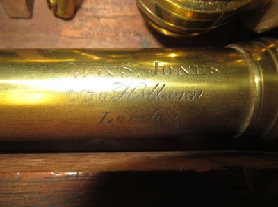 Lot 268 - A FINE 2IN. REFRACTING LIBRARY TELESCOPE BY W. & S. JONES, LONDON, CIRCA 1820