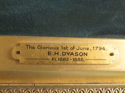 Lot 51 - E.H. DYASON (BRITISH, FL. 1885-1886) The Glorious First of June, 1794