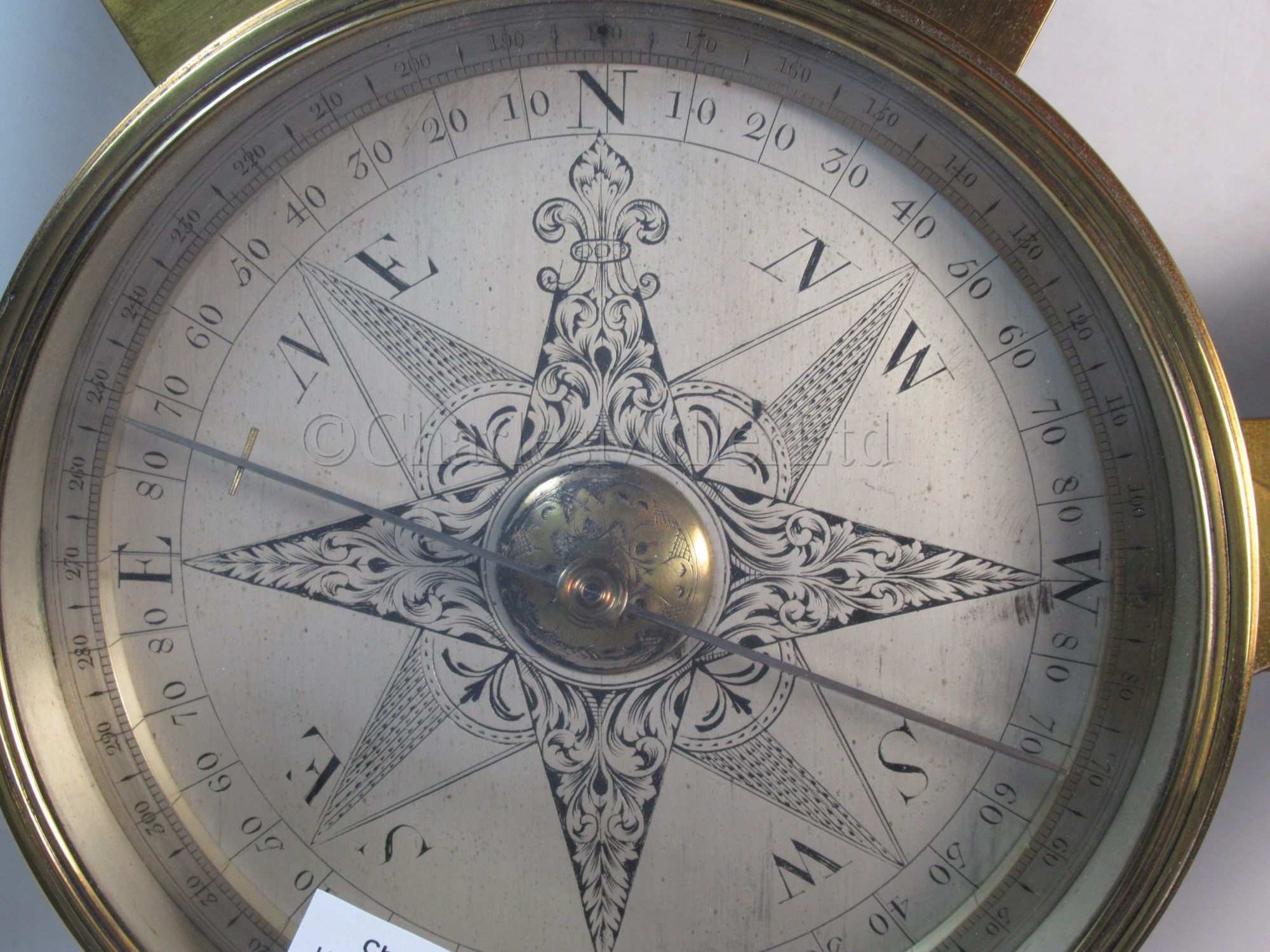 Lot 304 - AN 18TH CENTURY CIRCUMFERENTOR