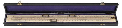 Lot 292 - A RARE PILOT BALLOON SLIDE RULE BY STANLEY, CIRCA 1910