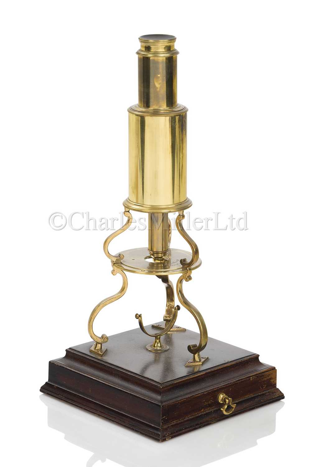 Lot 285 - A CULPEPER-TYPE MICROSCOPE BY E.J. ELLIOTT, LONDON, 19TH CENTURY