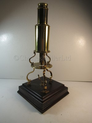 Lot 285 - A CULPEPER-TYPE MICROSCOPE BY E.J. ELLIOTT, LONDON, 19TH CENTURY