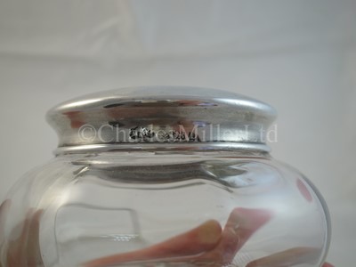 Lot 10 - A Blue Funnel Line silver lidded glass jar, from T.S.S. 'Nestor'