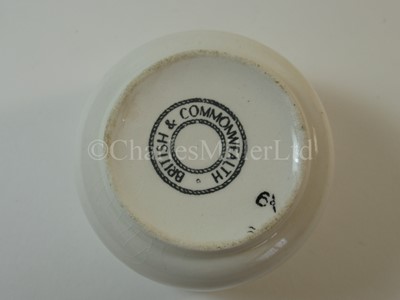 Lot 18 - A British & Commonwealth Line slop bowl