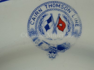 Lot 24 - A Cairn Thomson Line plate