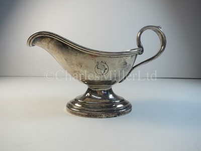Lot 57 - A German Africa Line plated sauce boat