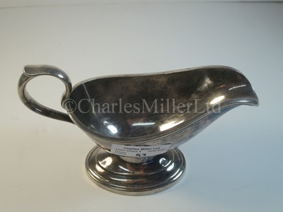 Lot 53 - A German Africa Line plated sauce boat