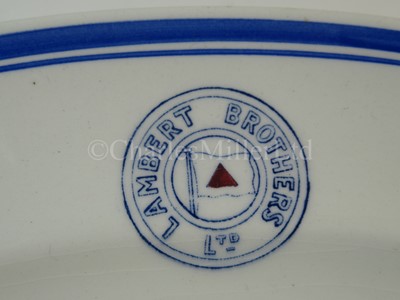 Lot 70 - A Lambert Brothers Ltd oval plate