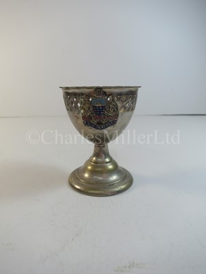 Lot 84 - An Orient Steam Navigation Company souvenir plated egg cup, from R.M.S. 'Osterley'