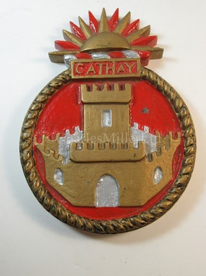 Lot 89 - A P&O Line ship's emblem, from 'Cathay'