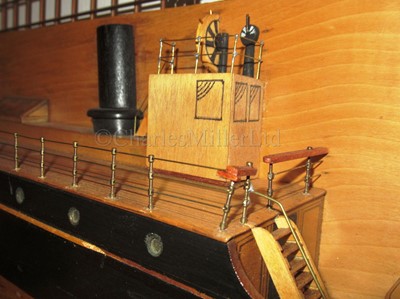 Lot 71 - A BUILDER'S HALF-BLOCK MODEL FOR THE S.S NUEVO ACUNA, BUILT BY H. MCINTYRE & CO., PAISLEY, 1885