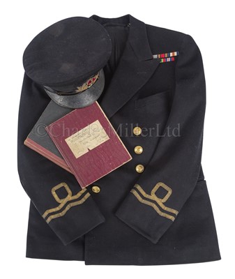 Lot 207 - D-DAY LANDINGS: A WWII UNIFORM AND SERVICE EPHEMERA RELATING TO LT. WILLIAM GREENWOOD