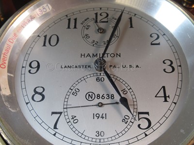 Lot 247 - A TWO-DAY MODEL 21 MARINE CHRONOMETER  BY HAMILTON, LANCASTER, PA, MID-20TH CENTURY