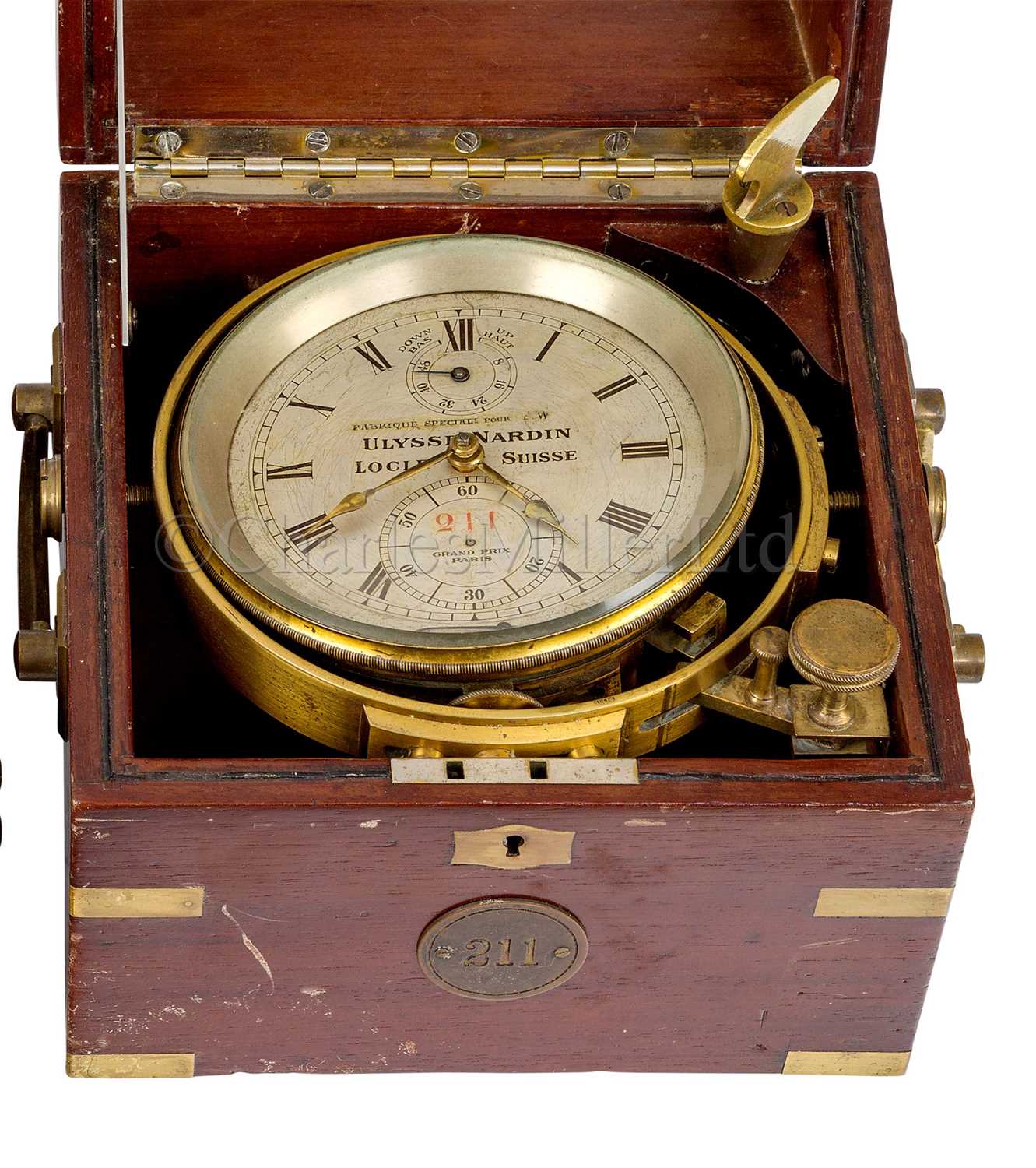 Lot 245 A TWO DAY MARINE CHRONOMETER BY ULYSSE