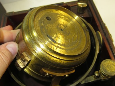 Lot 237 - A RARE TWO-DAY MARINE CHRONOMETER BY JOHN BLISS & SON, NEW YORK, CIRCA 1856