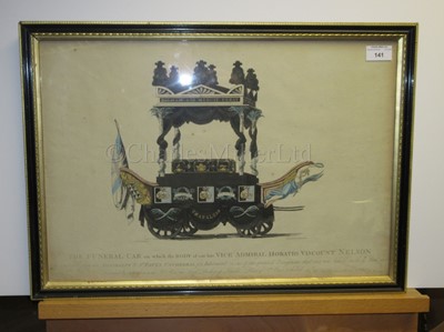 Lot 141 - AFTER MCQUIN: The Funeral Car on which the body of our late Vice Admiral Viscount Nelson