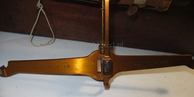 Lot 290 - A SET OF PORTABLE SCALES FOR THE COUNTY OF KENT BY W.T AVERY, CIRCA 1900 + weights