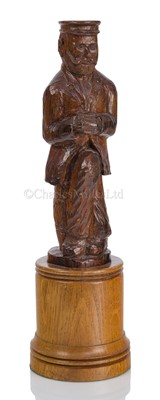 Lot 195 - A CARVING MADE FROM WOOD RECOVERED FROM H.M. SUBMARINE U1 (HOLLAND I)