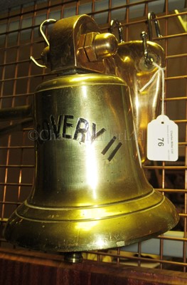 Lot 76 - THE BRIDGE BELL FROM R.R.S. DISCOVERY II, 1928