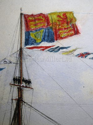 Lot 176 - WILLIAM MACKENZIE THOMSON (BRITISH, FL. 1870-1892); The Queen's Birthday, a visit to H.M.S. 'St George'