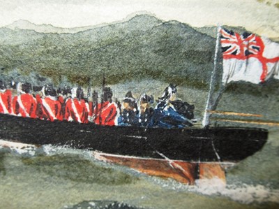 Lot 176 - WILLIAM MACKENZIE THOMSON (BRITISH, FL. 1870-1892); The Queen's Birthday, a visit to H.M.S. 'St George'